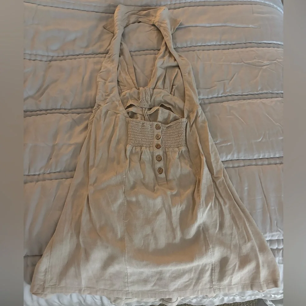 Free People Backless Collared Halter Mini Dress - Picture 2 of 2